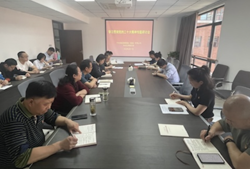集團公司機關(guān)黨支部召開學(xué)習貫徹黨的二十大精神專題研討會